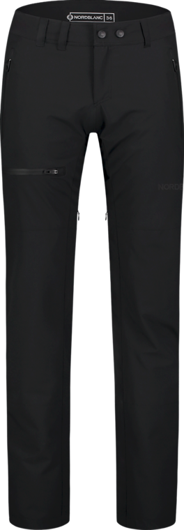 Women's black outdoor waterproof pants with fleece FLOE