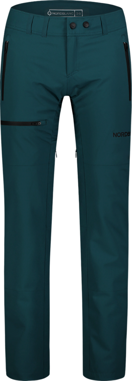 Women's green outdoor waterproof pants with fleece FLOE