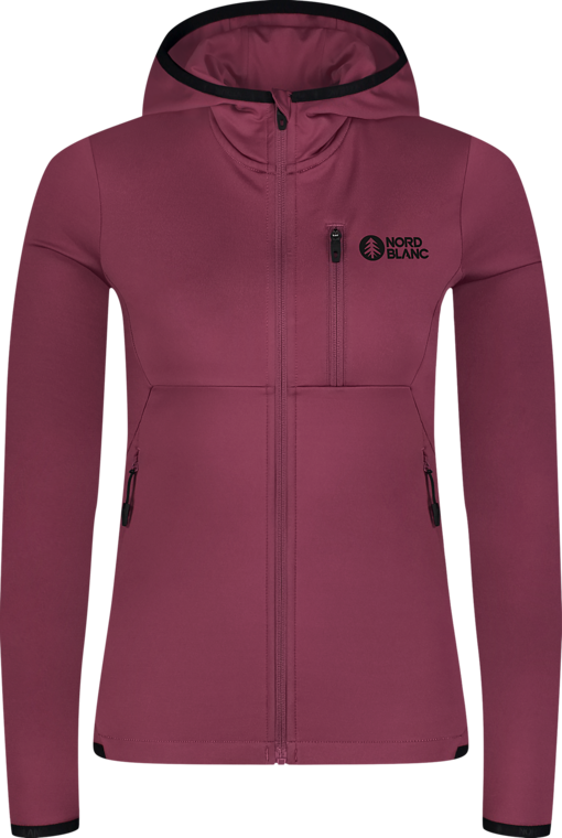 Women's violet powerfleece jacket MIRE