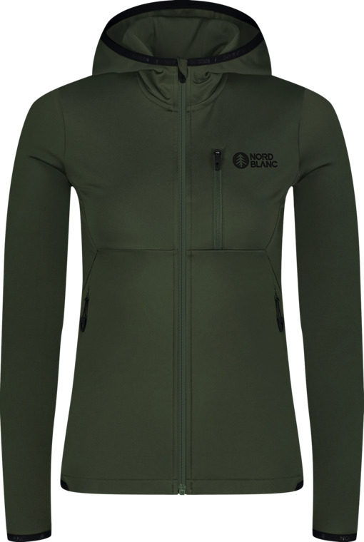 Women's green powerfleece jacket MIRE
