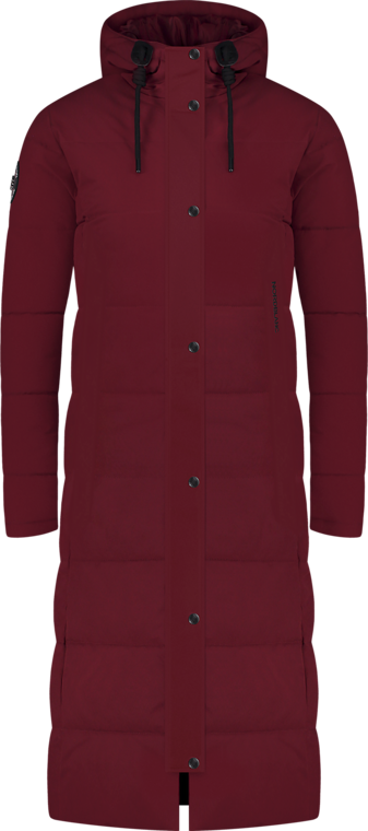 Women's wine red waterproof winter parka CAIRN