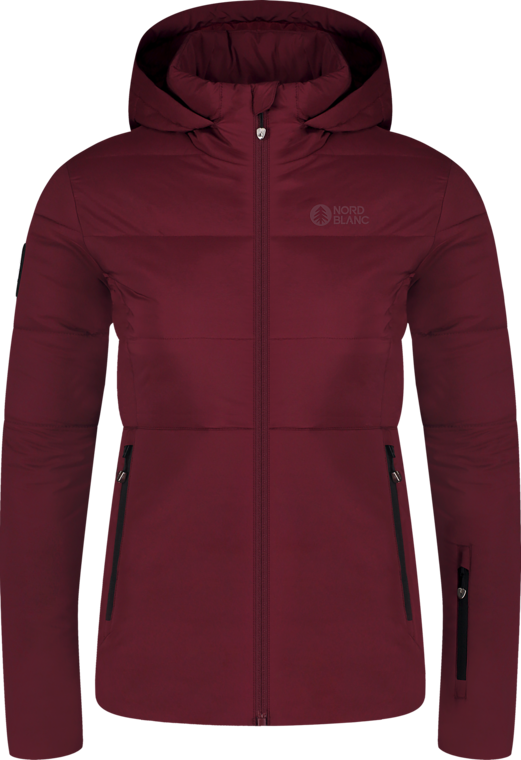 Women's wine red winter jacket KNOLL