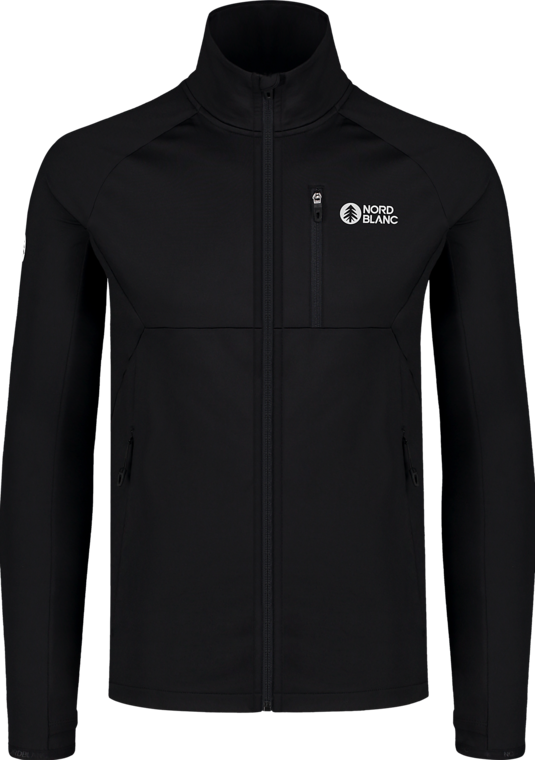 Men's black powerfleece jacket MARSH