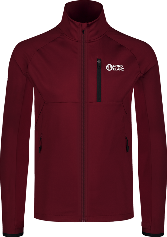 Men's wine red powerfleece jacket MARSH