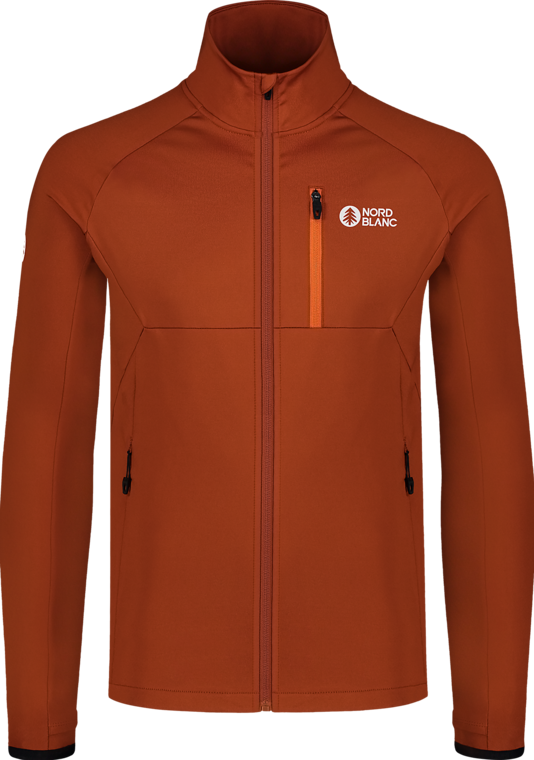 Men's brown powerfleece jacket MARSH