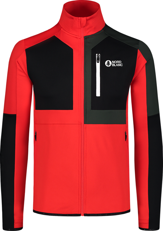 Men's red powerfleece jacket AETHER