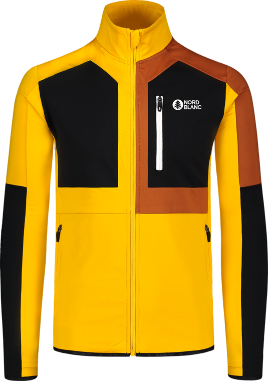 Men's yellow powerfleece jacket AETHER