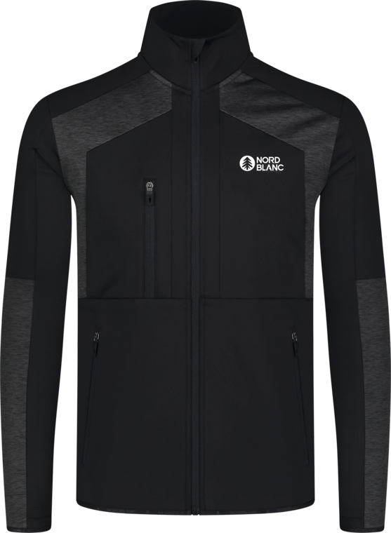 Hanorac din powerfleece negru pentru bărbați LOAM