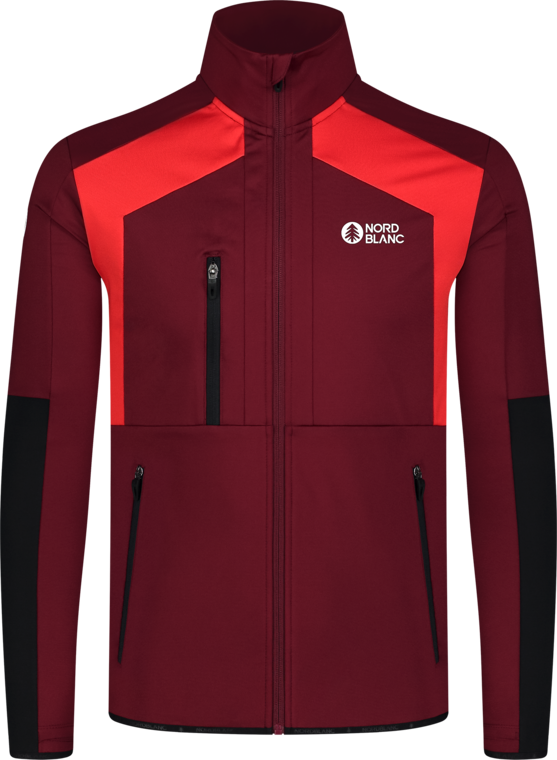 Hanorac din powerfleece bordo pentru bărbați LOAM