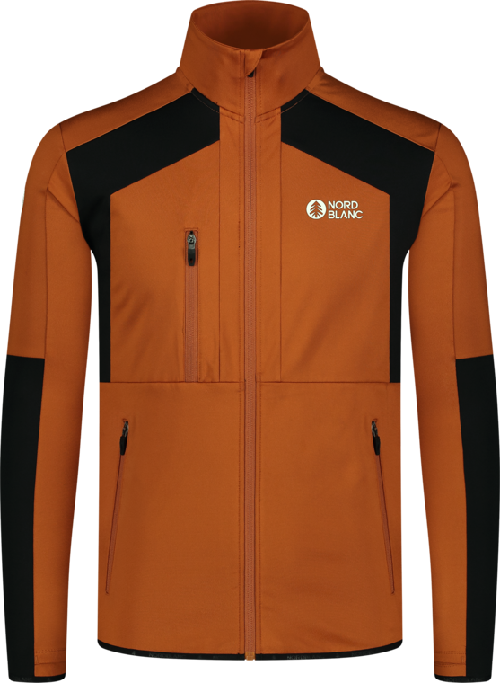 Hanorac din powerfleece maro pentru bărbați LOAM