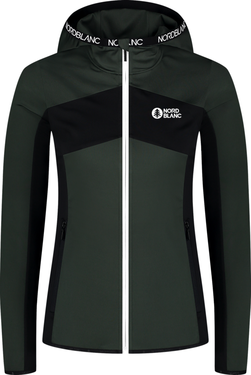 Hanorac din powerfleece verde pentru femei LUCENT