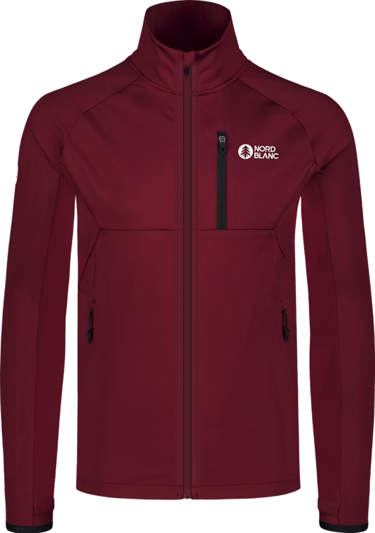Men's wine red powerfleece jacket MARSH