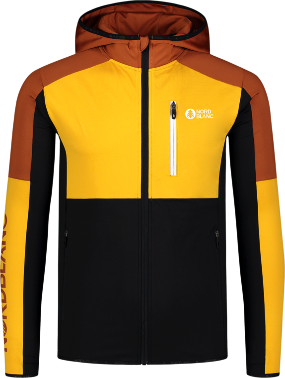Men's yellow powerfleece jacket MOONGLADE