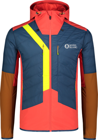 Orange and blue outlet ski jacket