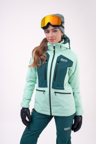 Women s green ski jacket SNOW SQUALL NORDBLANC