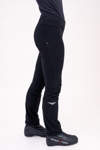 Women's black waterproof insulated leggings PANORAMA