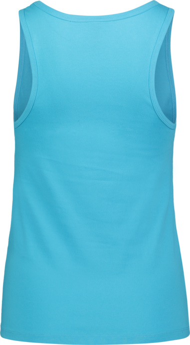 Women's blue cotton tank top ROMANCE