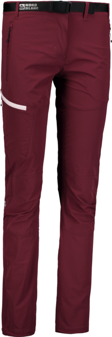 Vínové dámské outdoorové kalhoty UPSCALE