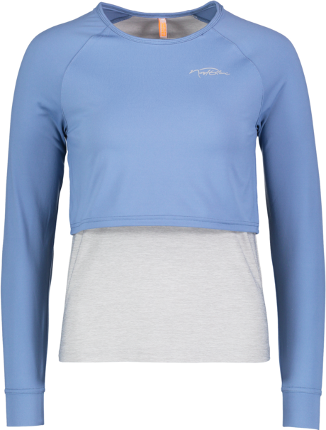 Women's blue functional yoga top FAIR