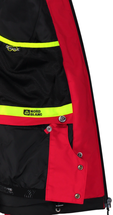 Men's red ski jacket VERTICAL
