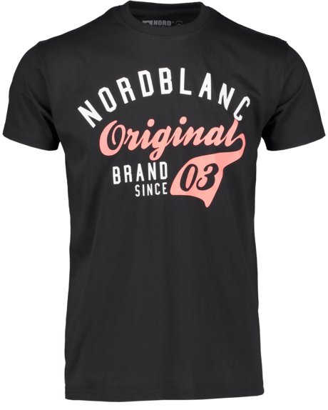 Men's black cotton t-shirt FERVOR