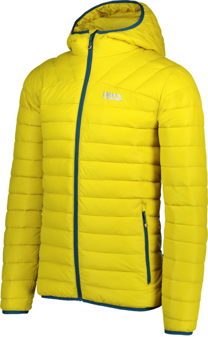 Herren Winterjacke gelb QUILT