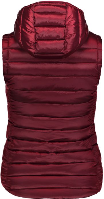 Women's wine red winter vest SHEAR