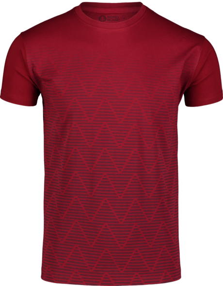 Men's wine red cotton t-shirt CRIMP