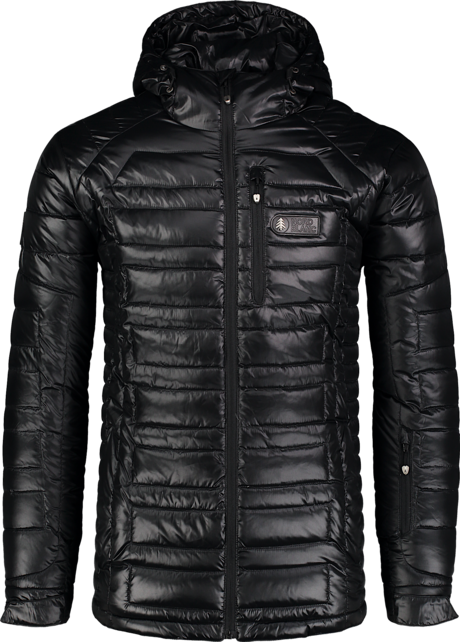 Geacă neagră cu puf pentru bărbați CASE