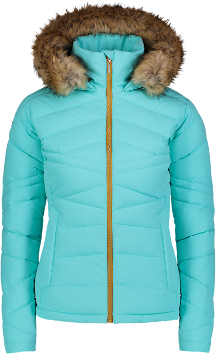 Women's blue winter jacket PUCKER