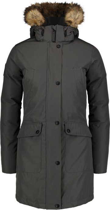 Women's grey down parka GELID