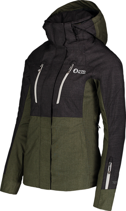 Women's khaki ski jacket DUSKY