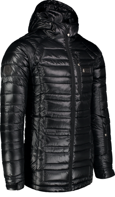 Geacă neagră cu puf pentru bărbați CASE