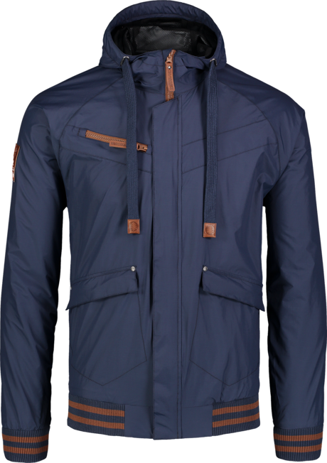 Herren Leichte- Frühling- Herbst Jacke blau PARTAKE