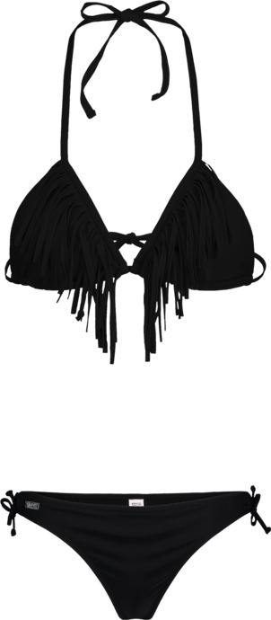Women's black bikini bottom FRINGE