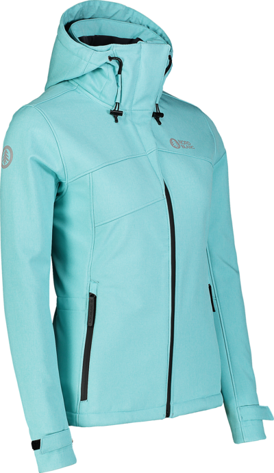 Women's blue winter multisport softshell jacket DEEM