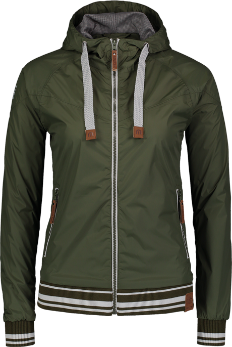 Damen Wasserdichte Outdoor- Jacke khaki FASHION