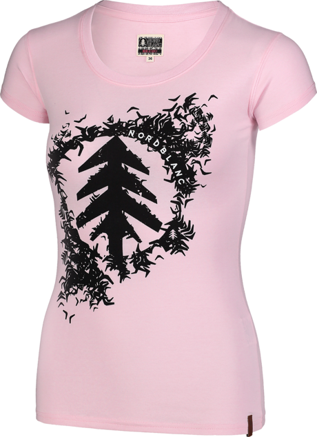 Women's pink cotton t-shirt FLOCK