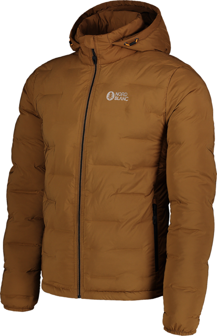 Men's brown light winter jacket BARK