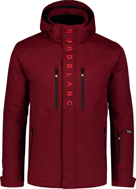 Men's wine red ski jacket SNOWFALL