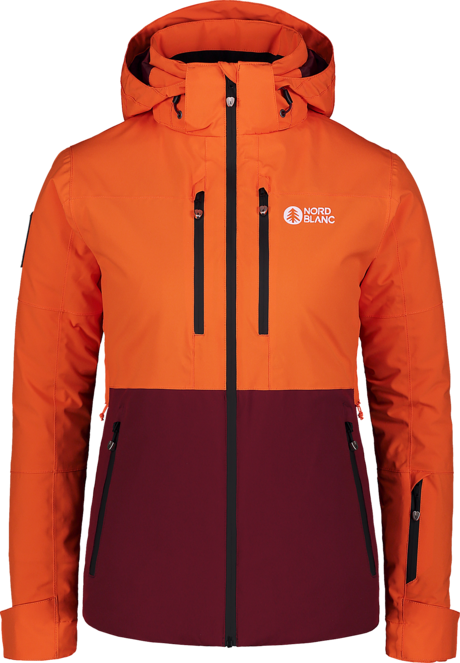 Women's orange ski jacket RADIANCE