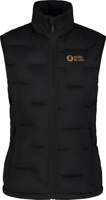 Women's black winter vest PLAINNESS