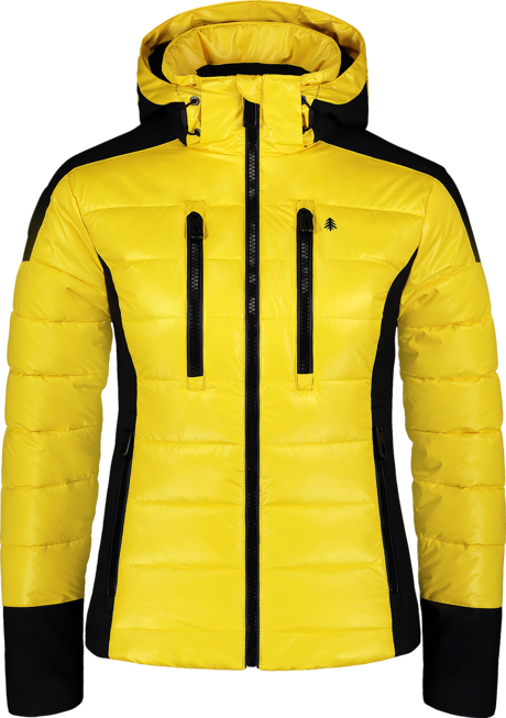 Women's yellow winter jacket CONTRAST