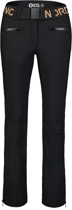 Women's black ski softshell pants NEARING