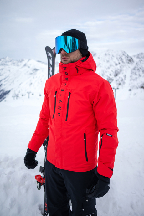 Men's red ski jacket SNOWFALL