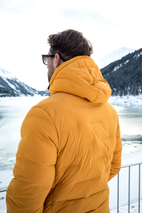 Men's yellow light winter jacket BARK