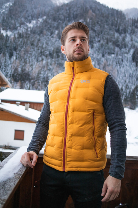 Men's yellow winter vest CHASM