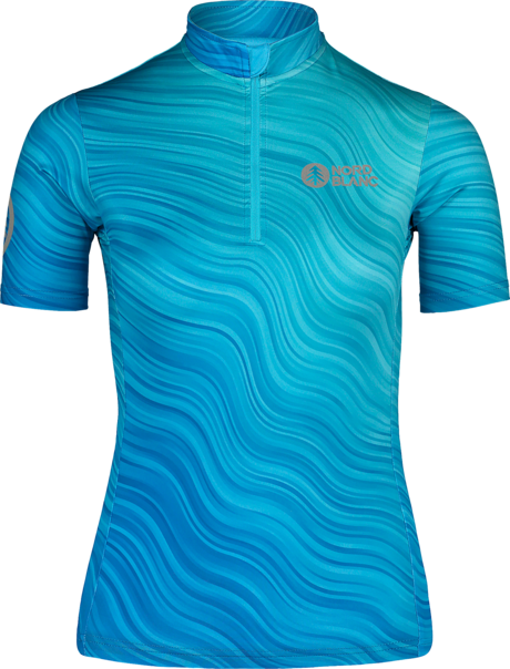 Damen Radtrikot blau DESERT