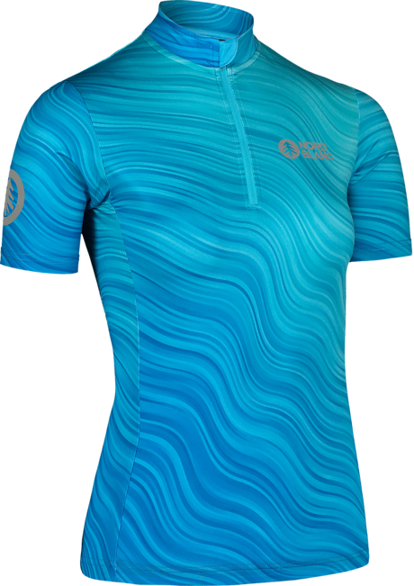 Damen Radtrikot blau DESERT