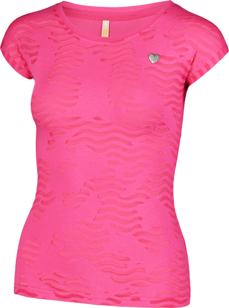 Women's pink t-shirt RUFFLE